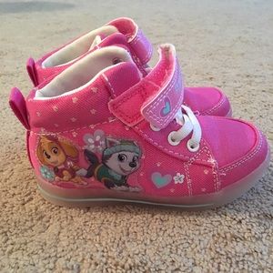 Light up Paw Patrol sneakers.
